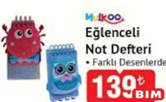 MUİKOO EĞLENCELİ NOT DEFTERİ fiyat ve kampanya bilgisi